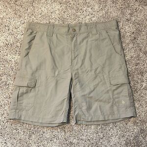 The North Face Mens Tan Nylon Cargo Shorts Size Large
